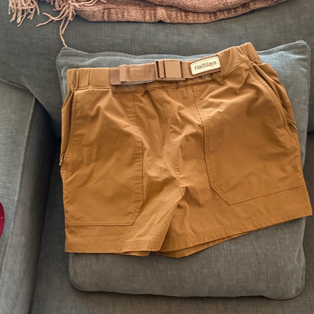 Halfdays Rosalie Trail Brown Belted Shorts